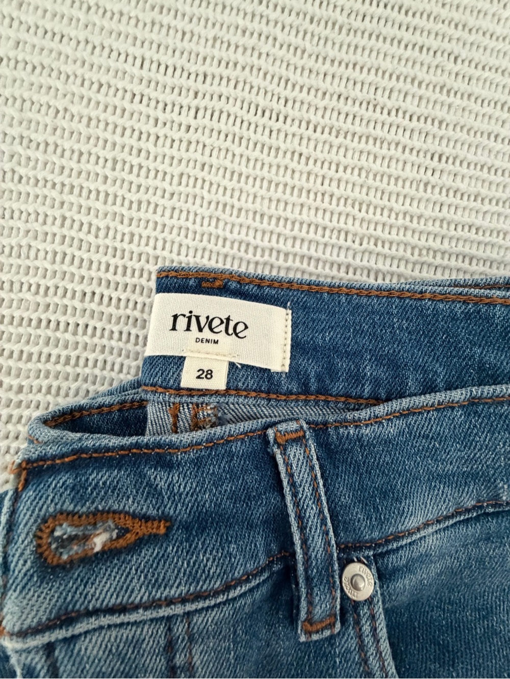 LOFT Classic Light Blue Flare Jeans - Picture 6 of 6